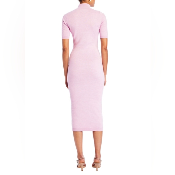 NWT $278 SEROYA Jana Knit Midi Ballet Pink Extra Small XS - Picture 4 of 7